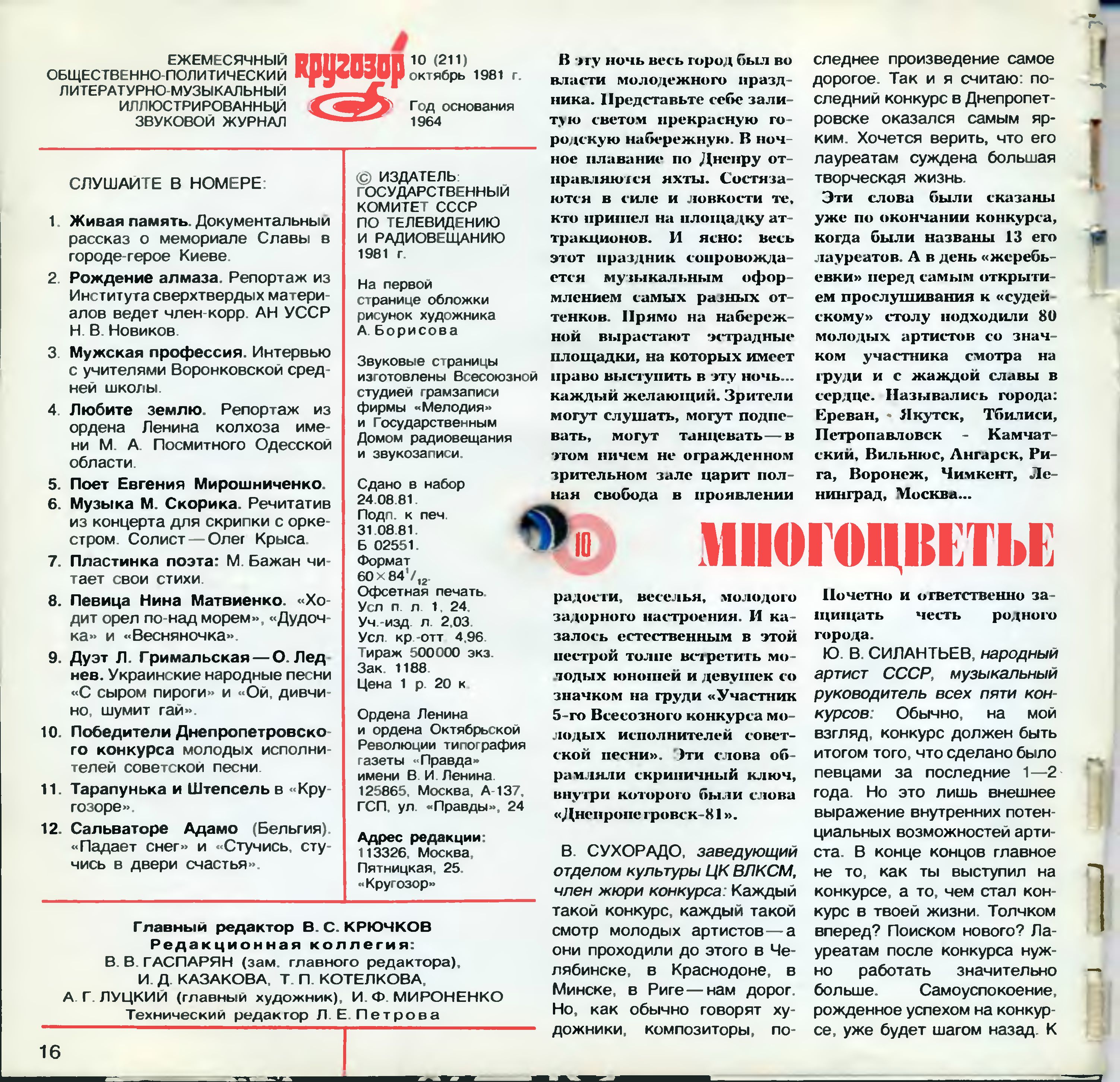 Кругозор 1981 №10