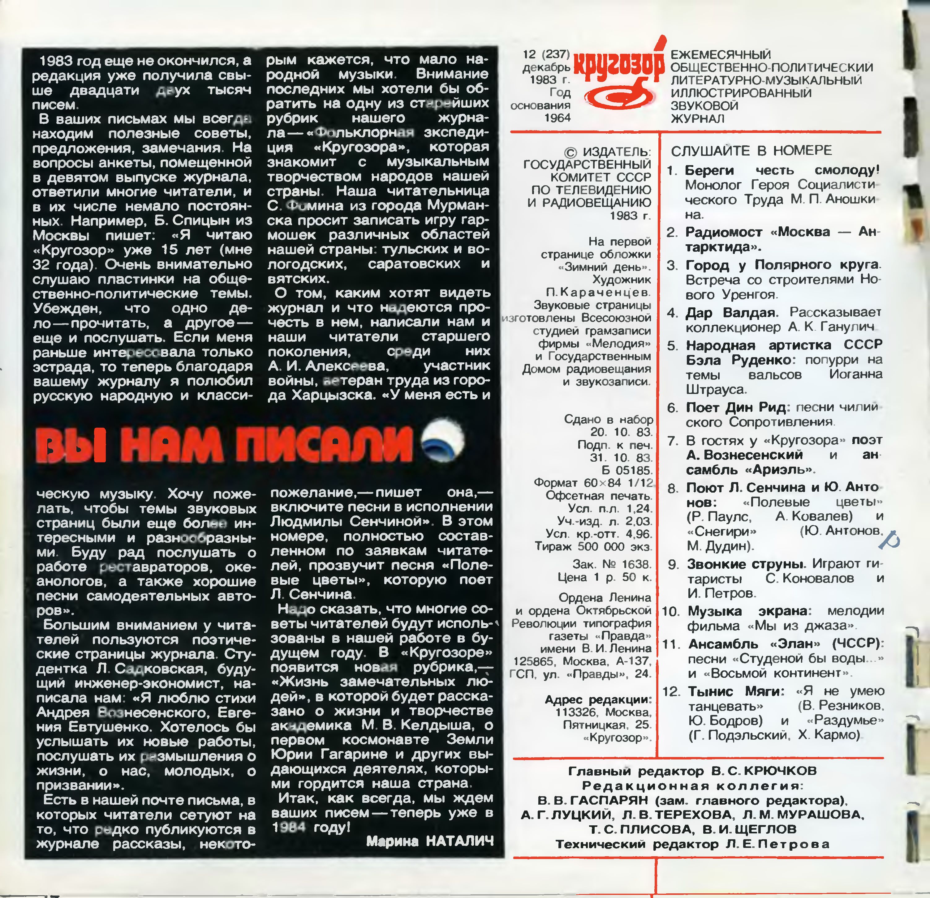 Кругозор 1983 №12