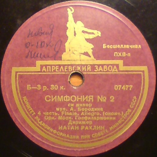 А. Бородин: Симфония № 2 (Оркестр МГФ, Н. Рахлин)