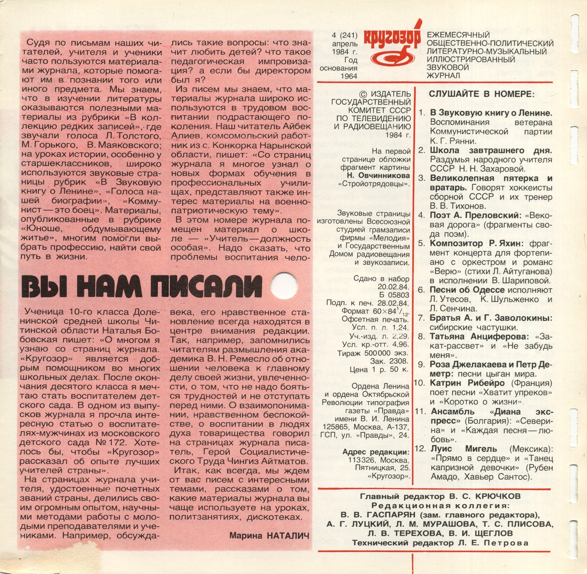 Кругозор 1984 №04