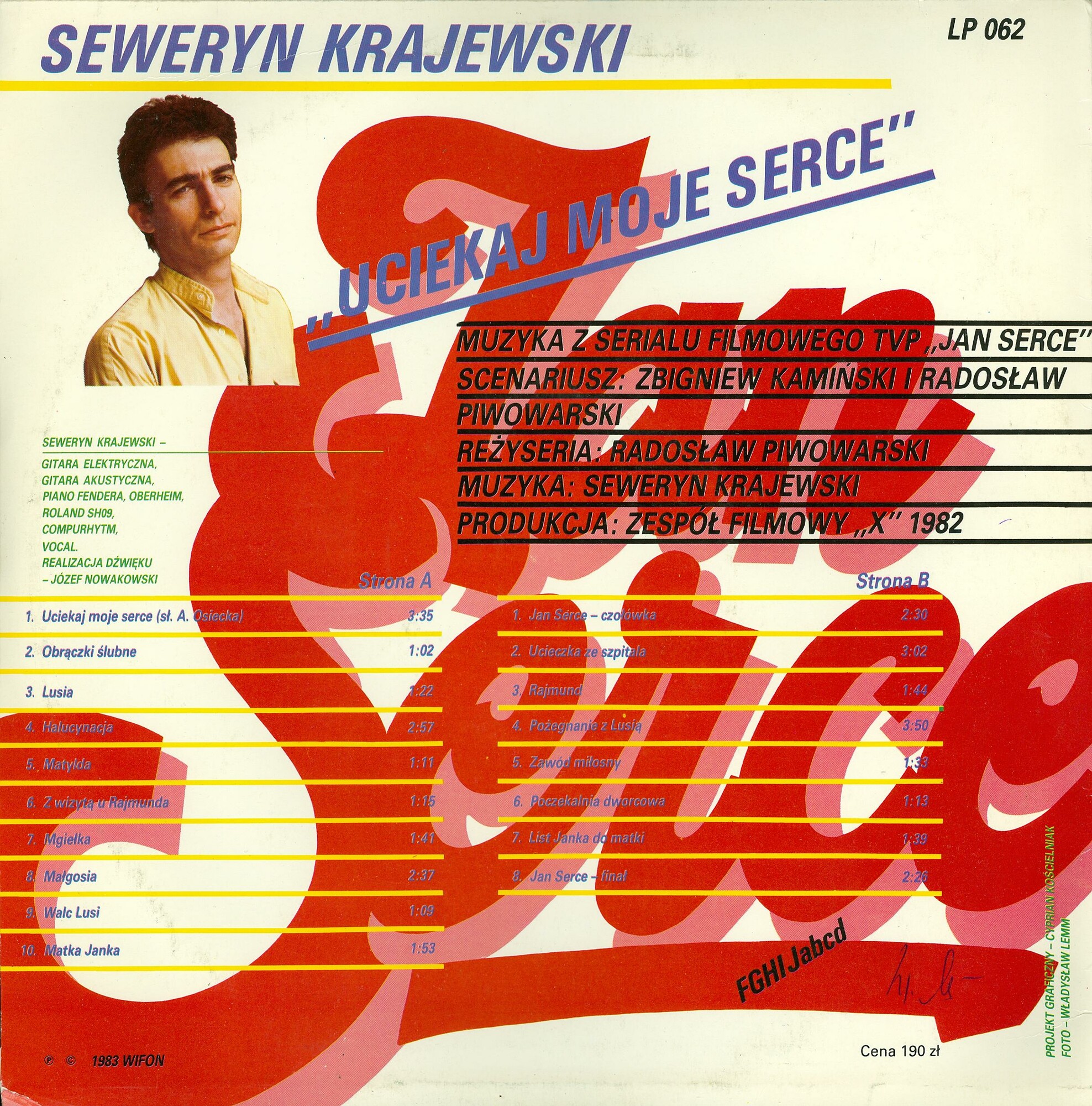 Seweryn Krajewski - Uciekaj Moje Serce [по заказу польской фирмы WIFON, LP 062]