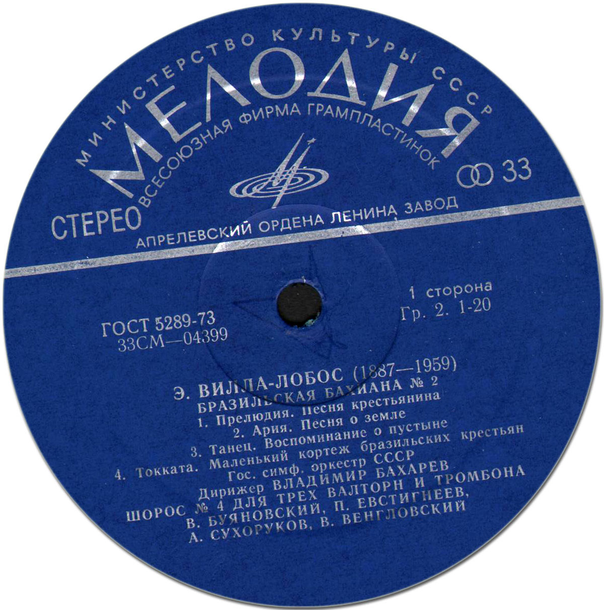 Э. Вилла-Лобос (1887 - 1959) - Шорос, бахианы