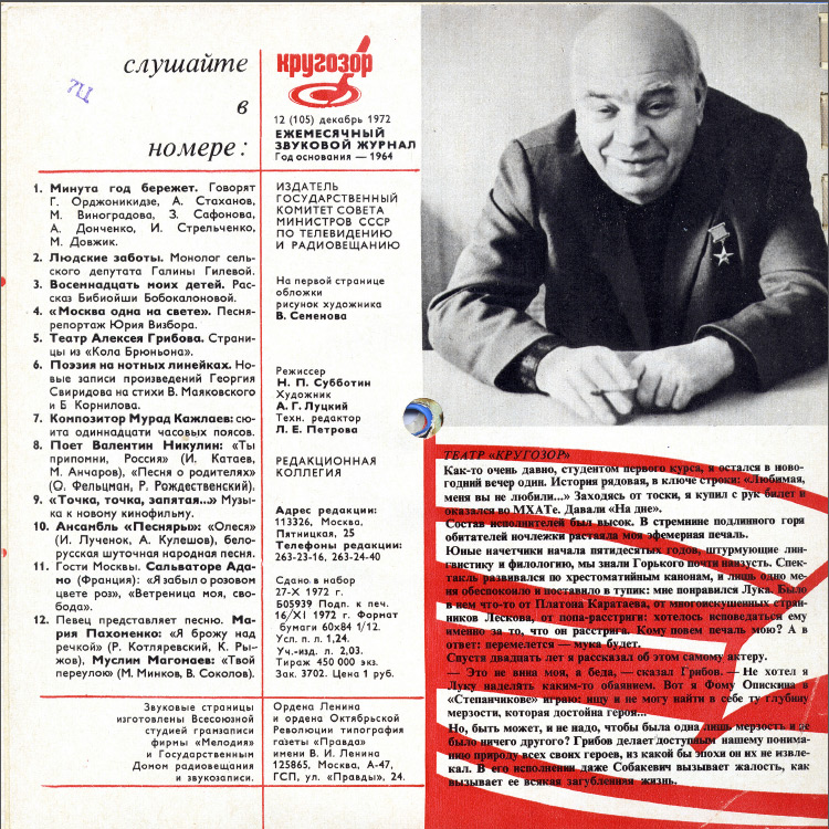 Кругозор 1972 №12