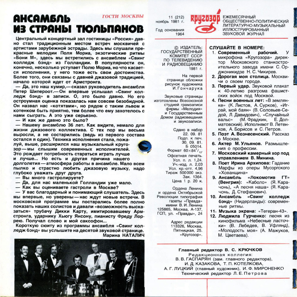 Кругозор 1981 №11