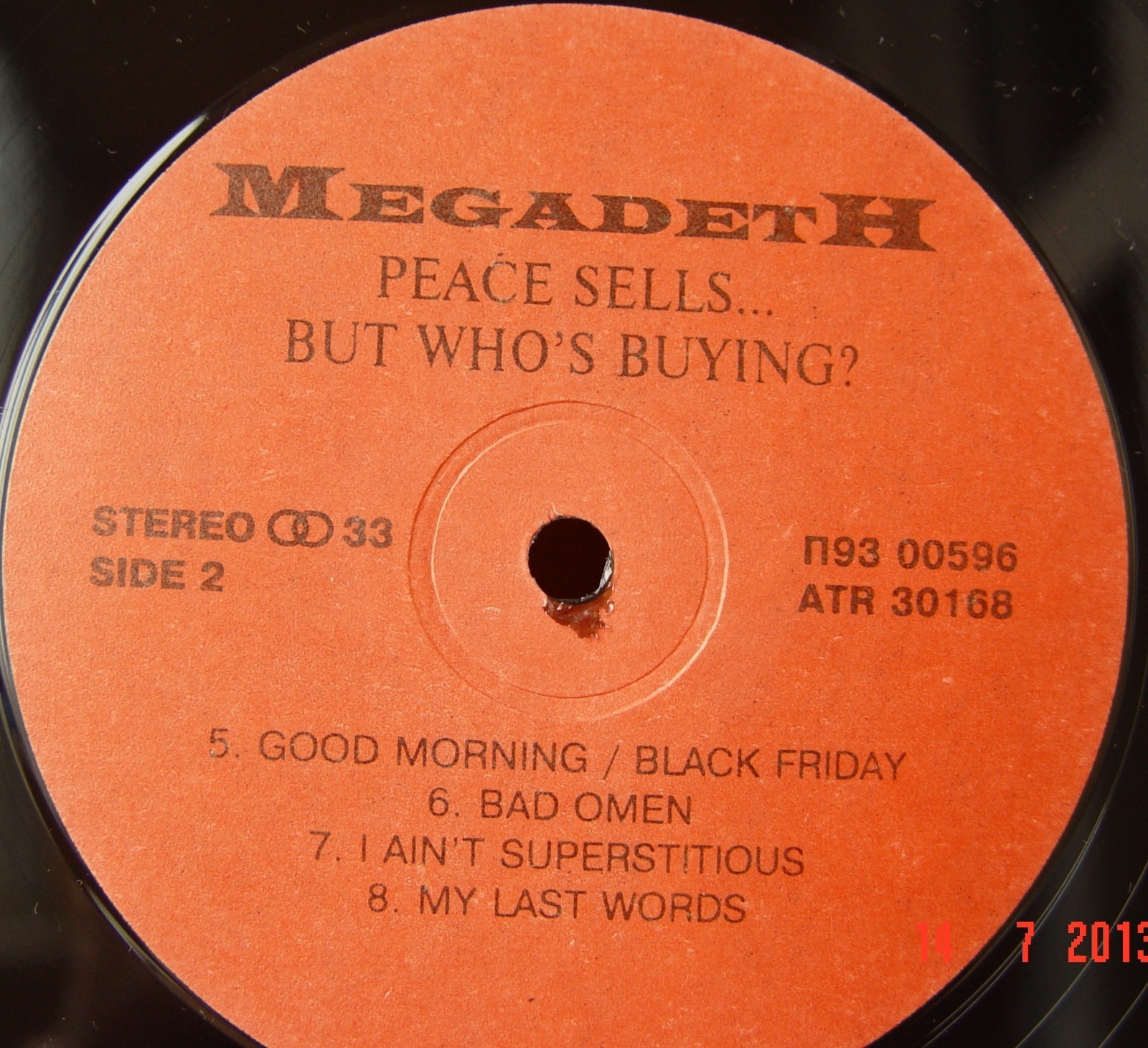 MEGADETH. Peace Sells… But Who's Buying?