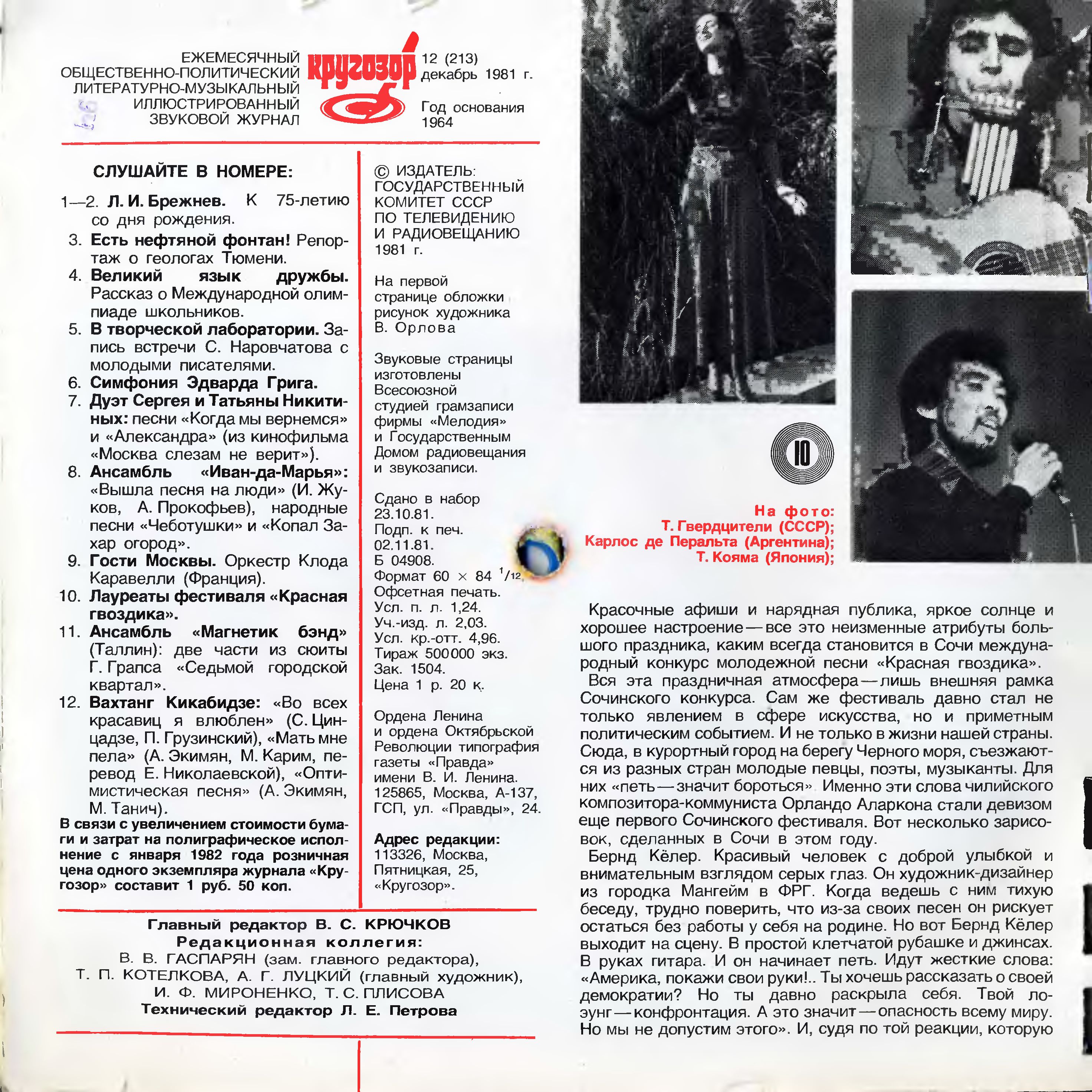 Кругозор 1981 №12