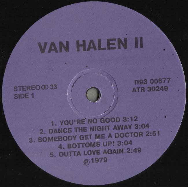 VAN HALEN. Van Halen II