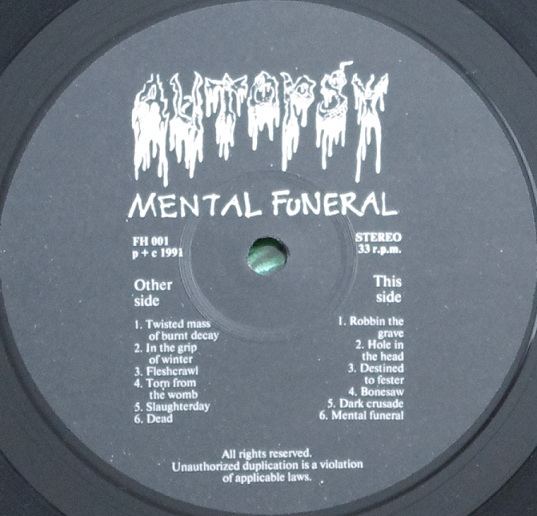 Autopsy  ‎– Mental Funeral