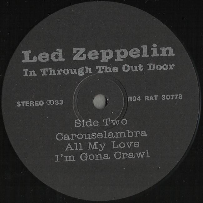 LED ZEPPELIN. In Through The Out Door
