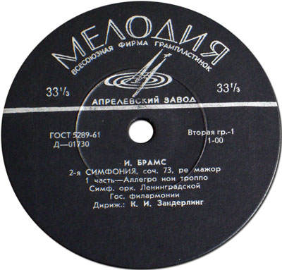 И. БРАМС (1833–1897) Симфония №2 ре мажор, соч. 73 (К. Зандерлинг)
