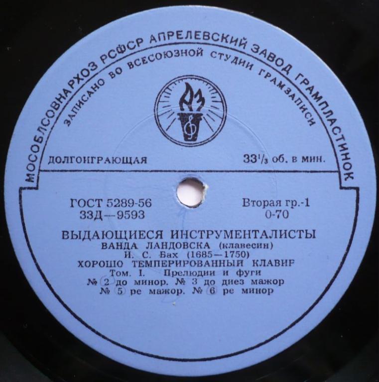 Ванда ЛАНДОВСКА (клавесин, 1879–1959) «И. С. Бах. Хорошо темперированный клавир. Том I» [Выдающиеся инструменталисты]