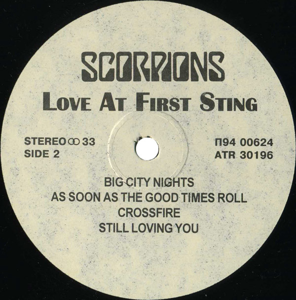 SCORPIONS. Love At First Sting