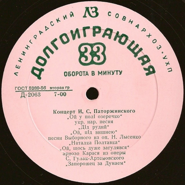 Концерт И. С. Паторжинского