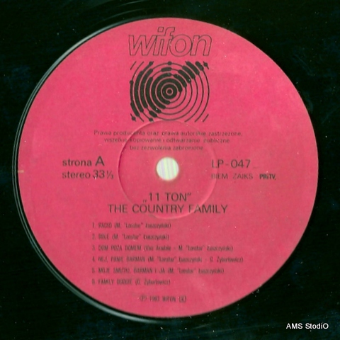 Country Family ‎– 11 Ton [по заказу польской фирмы WIFON, LP 047]