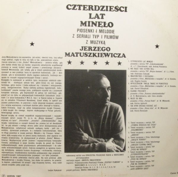 Czterdzieści Lat Minęło   [по заказу польской фирмы WIFON, LP 101]