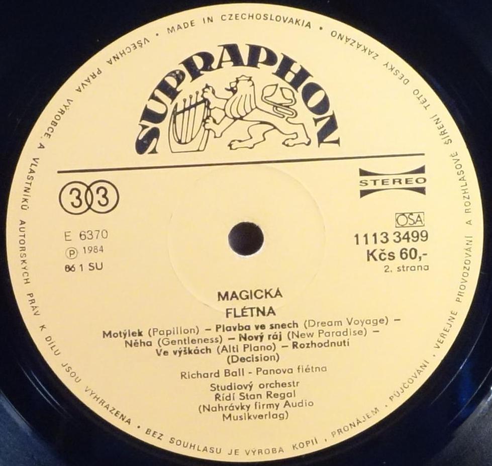 Richard Ball - Magická Flétna - Magic Flute [по заказу чешской фирмы SUPRAPHON 1113 3499]
