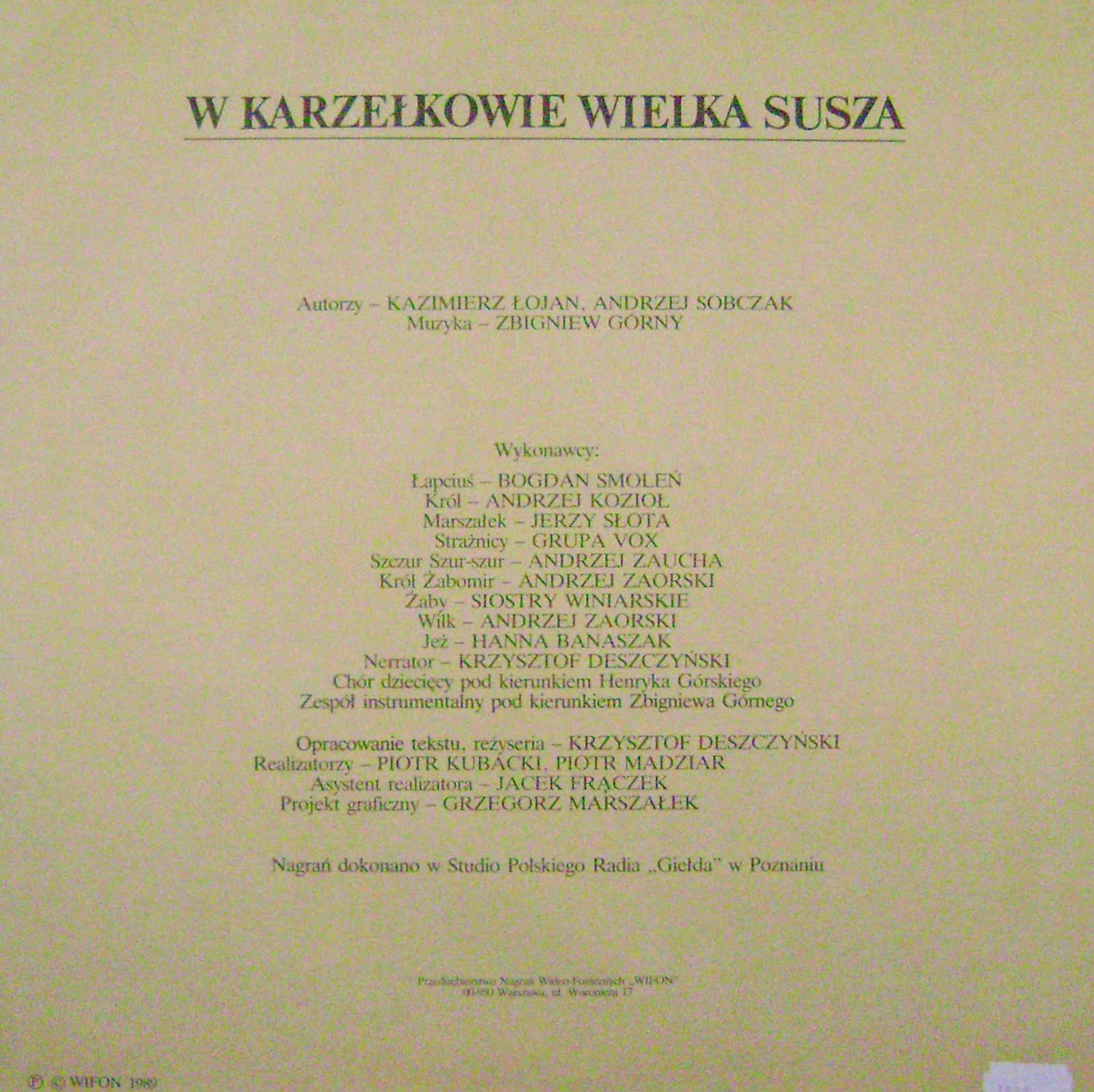 W Karzełkowie wielka susza [по заказу польской фирмы WIFON, LP 149]
