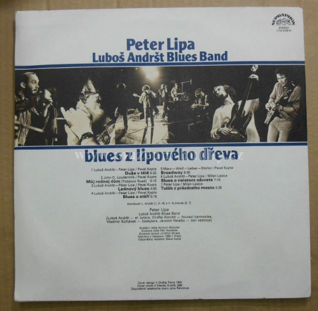Peter Lipa & Luboš Andršt Blues Band ‎– Blues Z Lipového Dřeva  [по заказу чешской фирмы SUPRAPHON, 1115 3109]