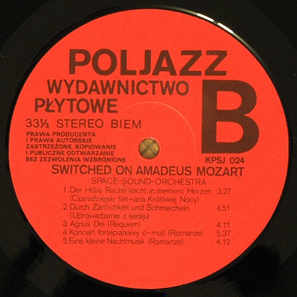 Space-Sound-Orchestra ‎– Switched-On Amadeus Mozart   [по заказу польской фирмы POLJAZZ, KPSJ 024]