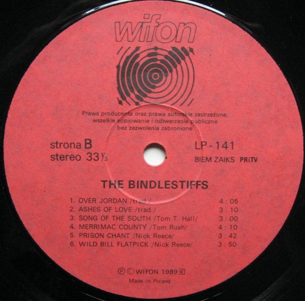 The Bindlestiffs [по заказу польской фирмы WIFON, LP 141]