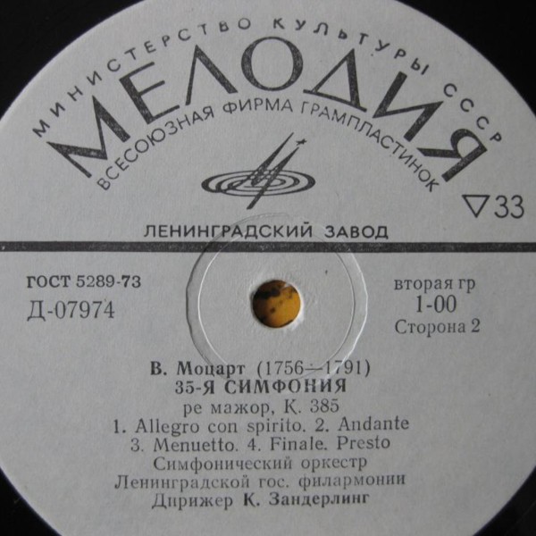 В. А. Моцарт: Симфонии № 33, № 35