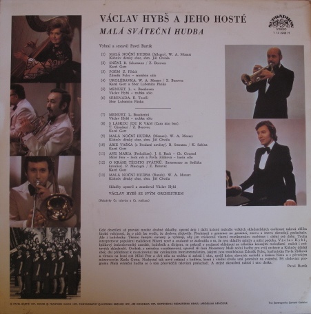 Václav Hybš A Jeho Hosté 2 - Malá Sváteční Hudba  [по заказу чешской фирмы SUPRAPHON 1 13 2248]