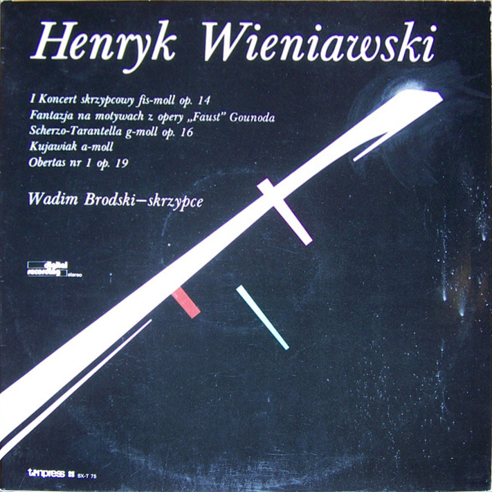 Wadim Brodski /  Henryk Wieniawski [по заказу польской фирмы TONPRESS SX-T75]