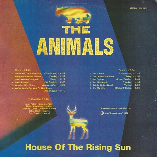 The ANIMALS. House Of The Rising Sun