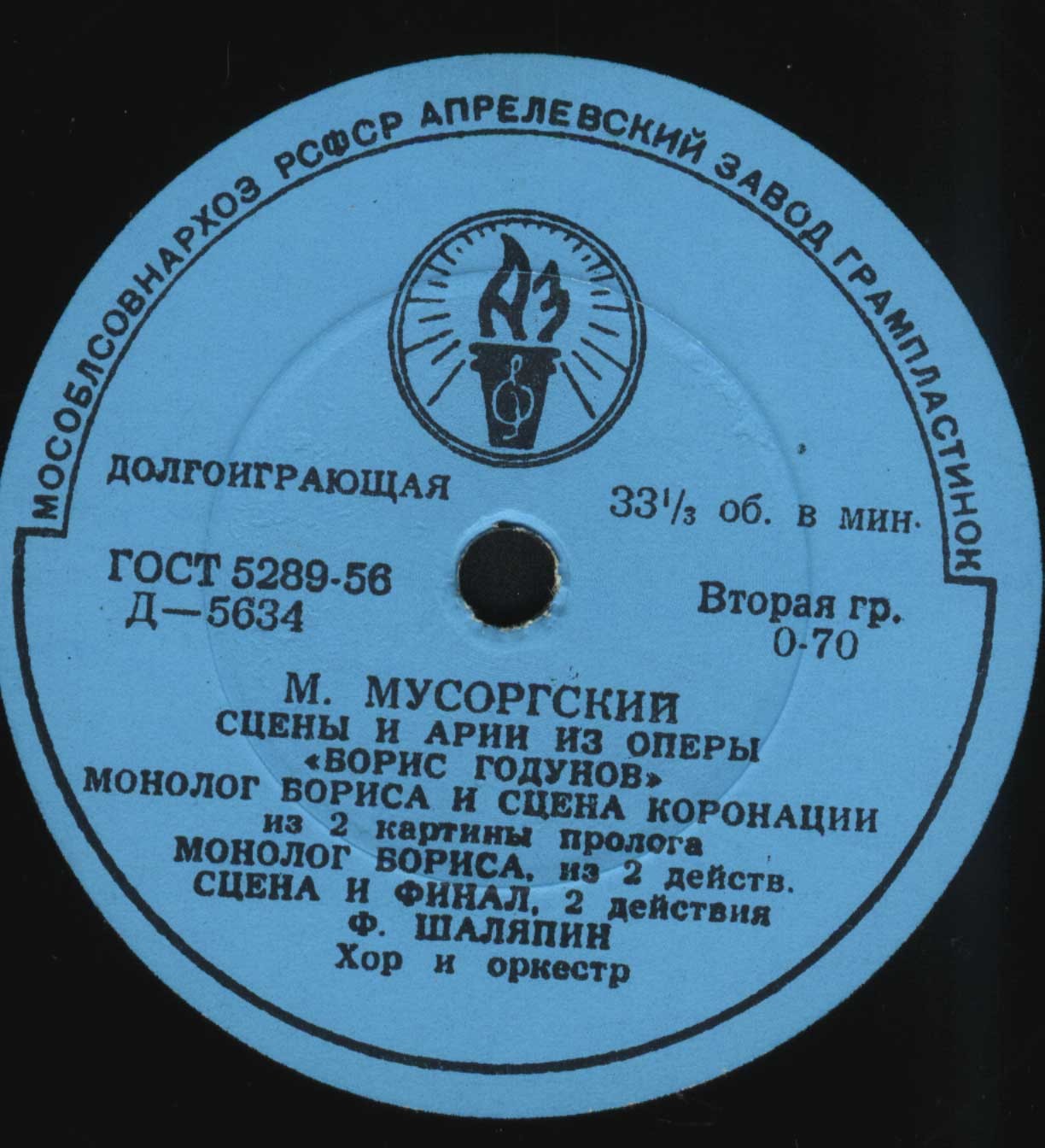 М. МУСОРГСКИЙ (1839–1881): Сцены и арии из оперы «Борис Годунов» (Ф. Шаляпин)