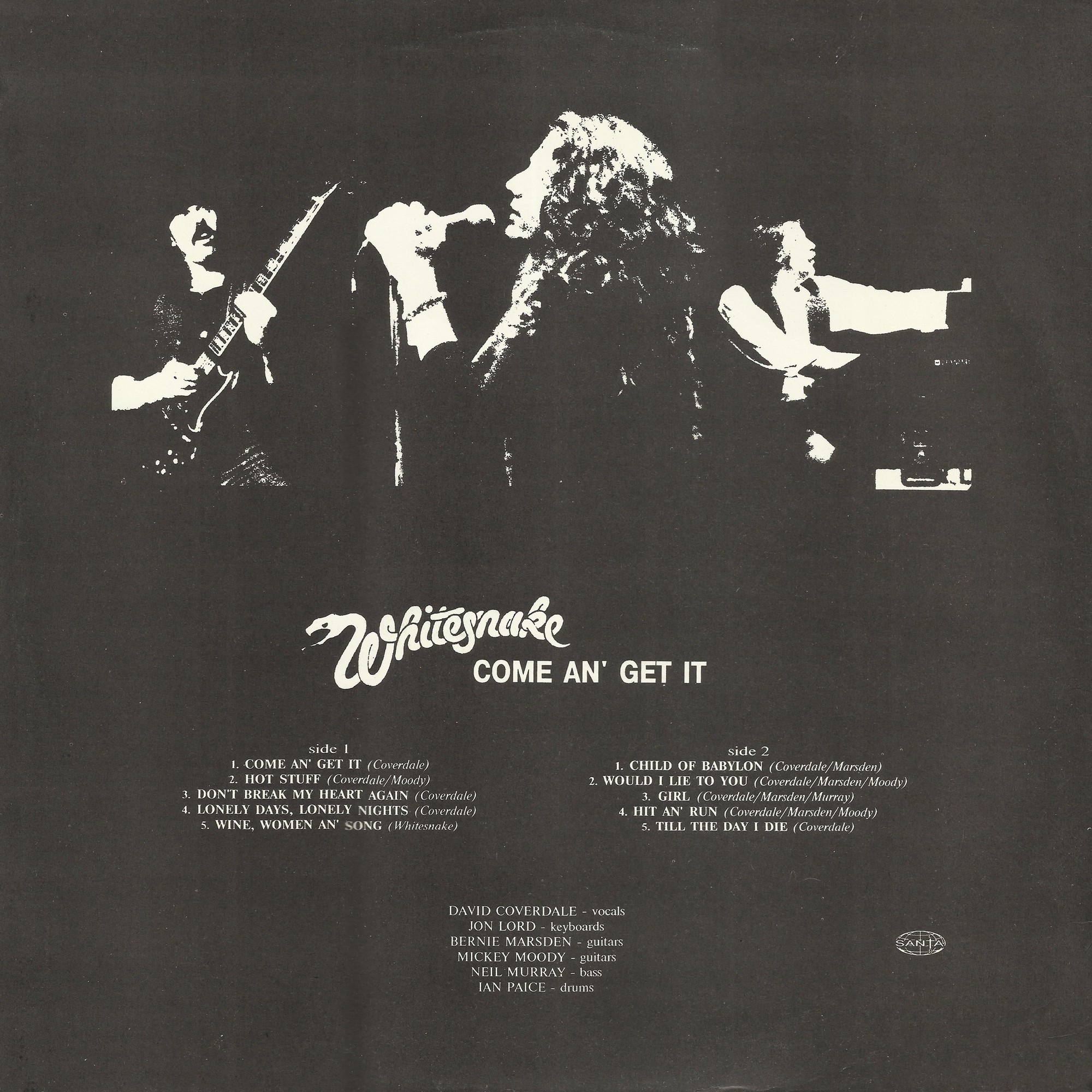 WHITESNAKE. Come An’ Get It