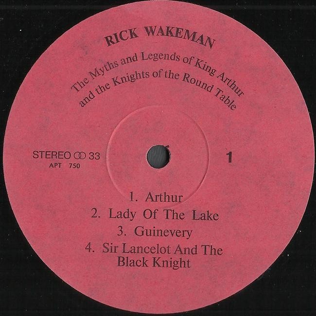 RICK WAKEMAN  "The Myth & Legends of King Arthur and The Knights of The Round Table"