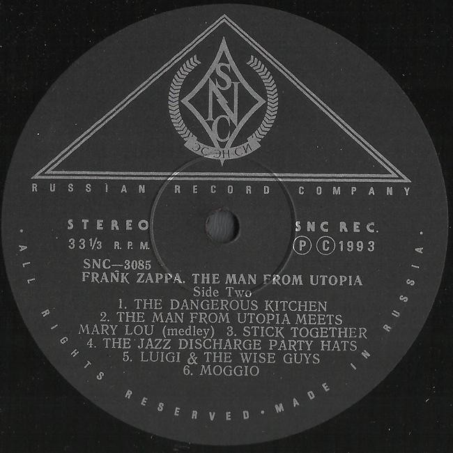 Frank ZAPPA. The Man From Utopia