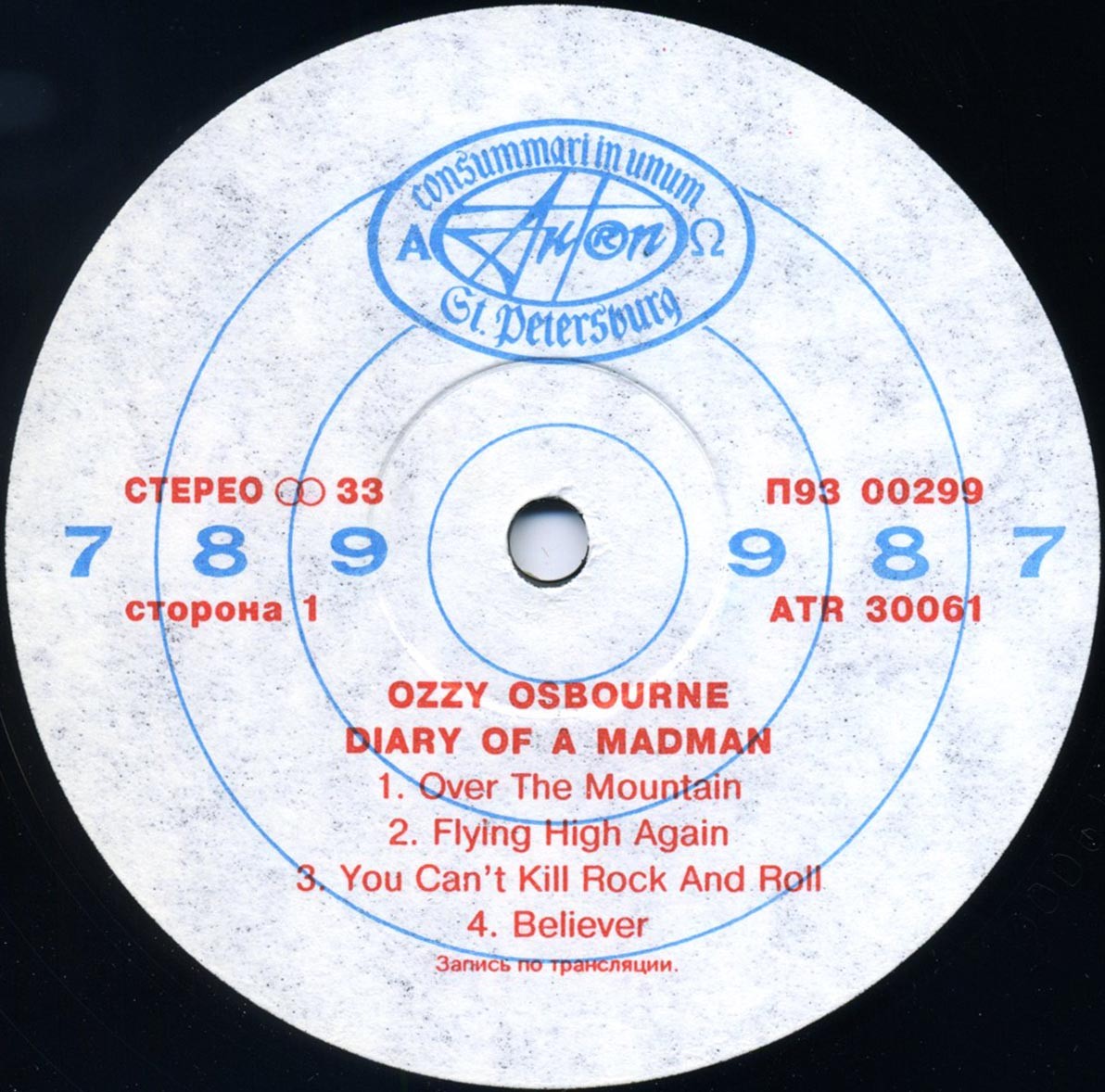 Ozzy OSBOURNE. Diary Of A Madman