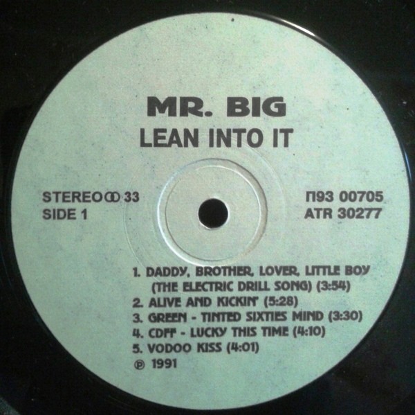 MR. BIG. Lean Into It