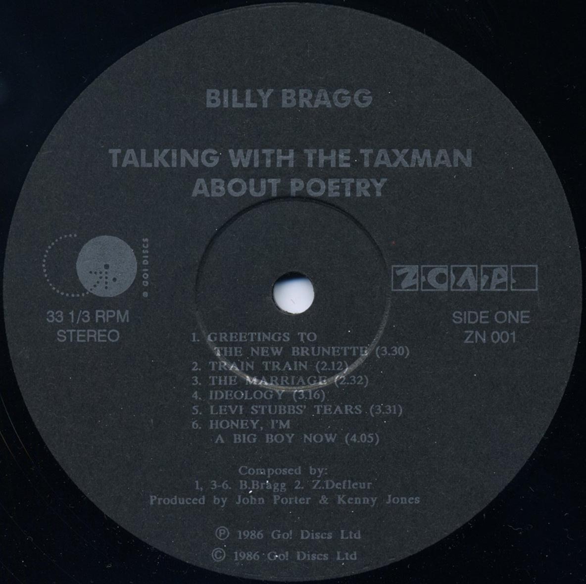 Billy Bragg. Talking With The Taxman About Poetry