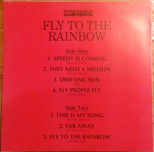 SCORPIONS. Fly To The Rainbow