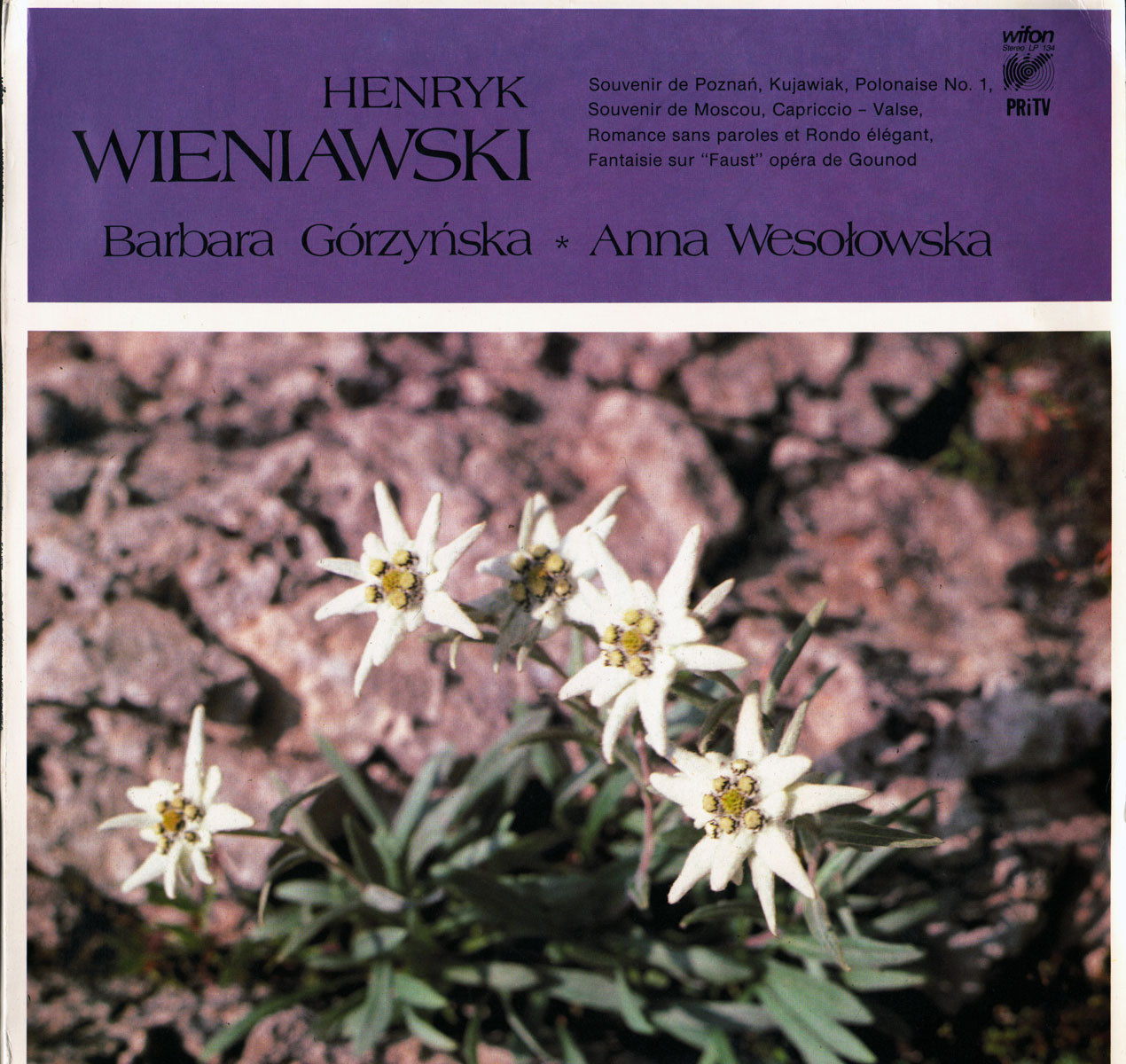 Henryk Wieniawski [по заказу польской фирмы WIFON, LP 134]
