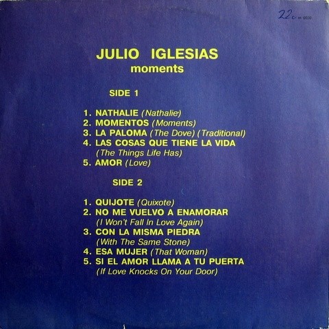 Julio IGLESIAS ‎— Moments