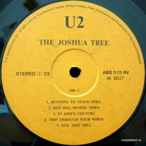 U2 ‎— The Joshua Tree