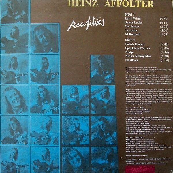 Heinz Affolter ‎— Realities