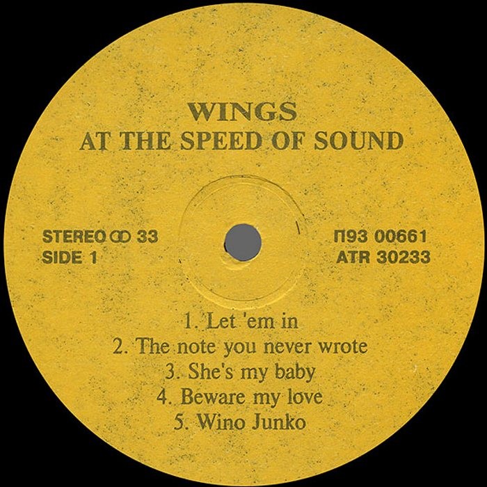 WINGS «At The Speed of Sound»