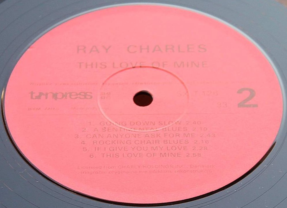 Ray CHARLES - This Love of Mine [по заказу польской фирмы TONPRESS, SX-T126]