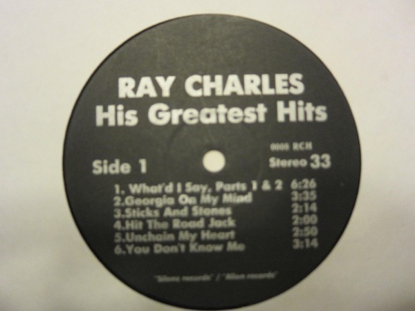 Ray Charles. His Greatest Hits