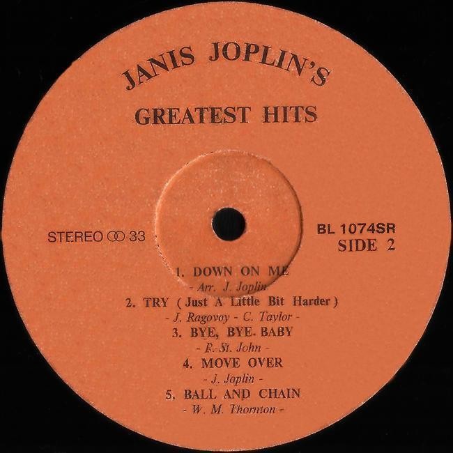 Janis JOPLIN’S Greatest Hits