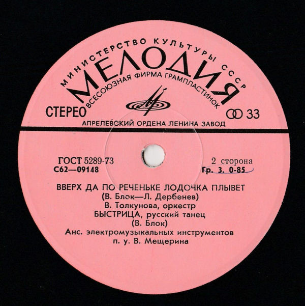 ПЕСНИ И ТАНЦЕВАЛЬНАЯ МУЗЫКА Владимира БЛОКА (1932)