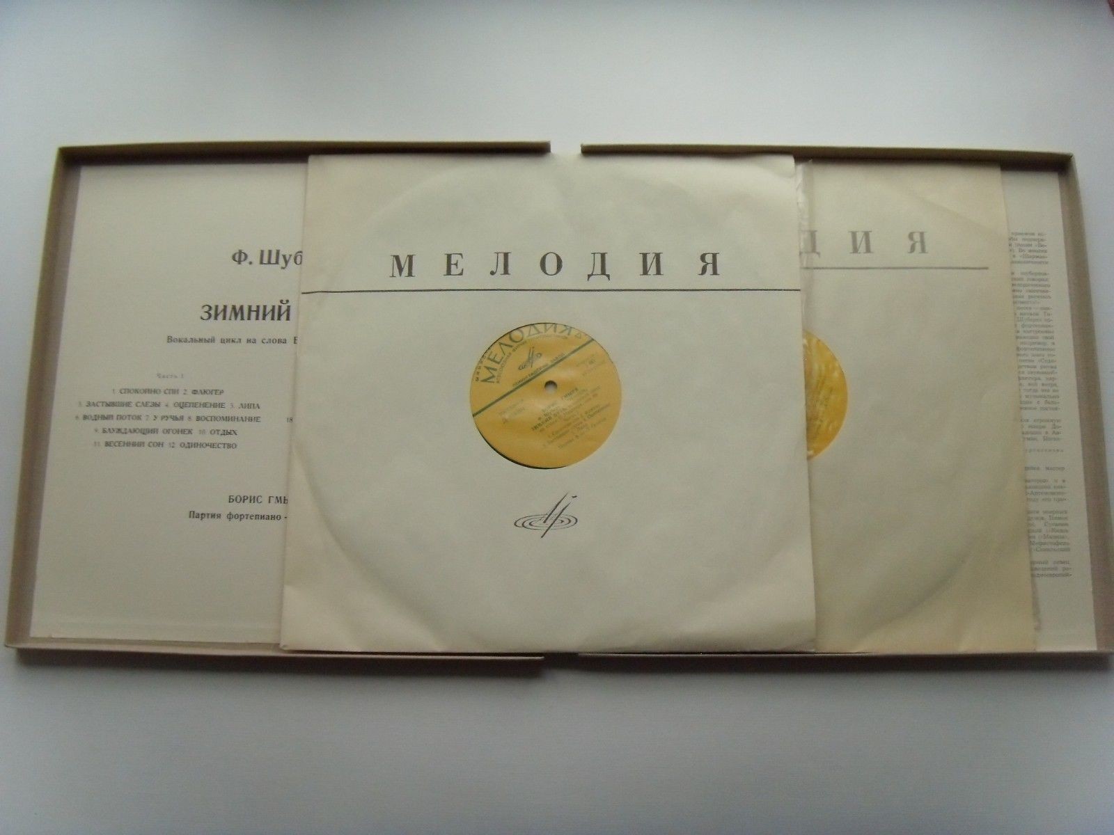 Ф. ШУБЕРТ (1797–1828): «Зимний путь», вокальный цикл (Б. Гмыря, бас)