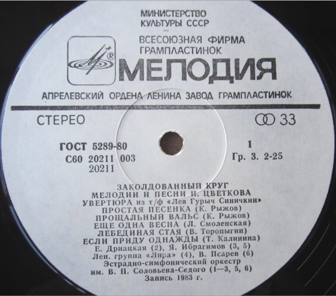 «Заколдованный круг», мелодии и песни Игоря ЦВЕТКОВА