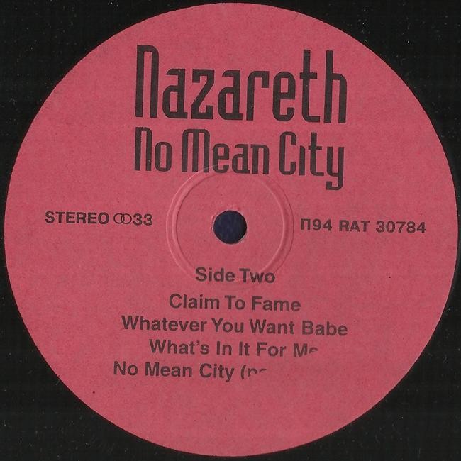 Nazareth  ‎– No Mean City
