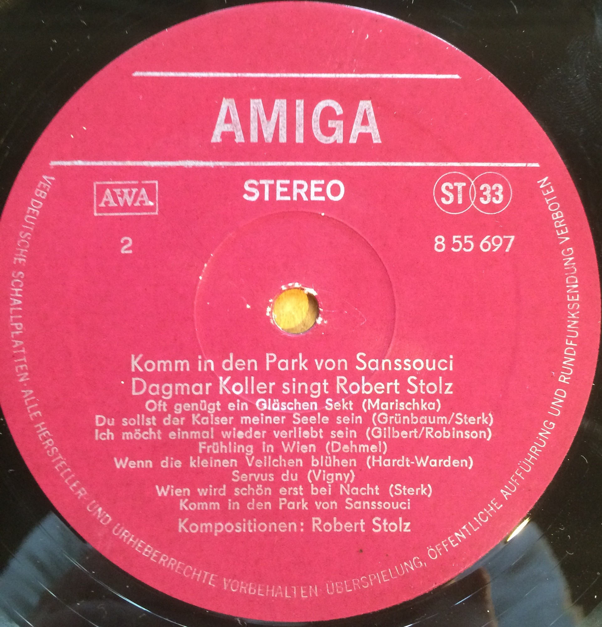 Komm In Den Park Von Sanssouci - Dagmar Koller Singt Robert Stolz  [по заказу немецкой фирмы AMIGA, 8 55 697]
