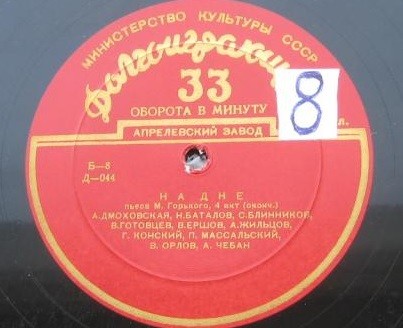 М. ГОРЬКИЙ (1868–1936): «На дне», спектакль (МХАТ СССР)